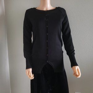 United Colors Of Benetton Women Black Cardigan S Made in Italy